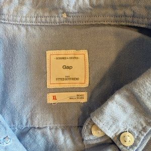 Light blue button down shirt